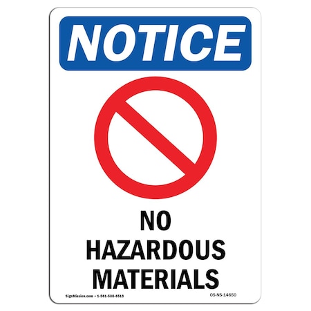 OSHA Notice, 12 Height, 18 Width, Decal